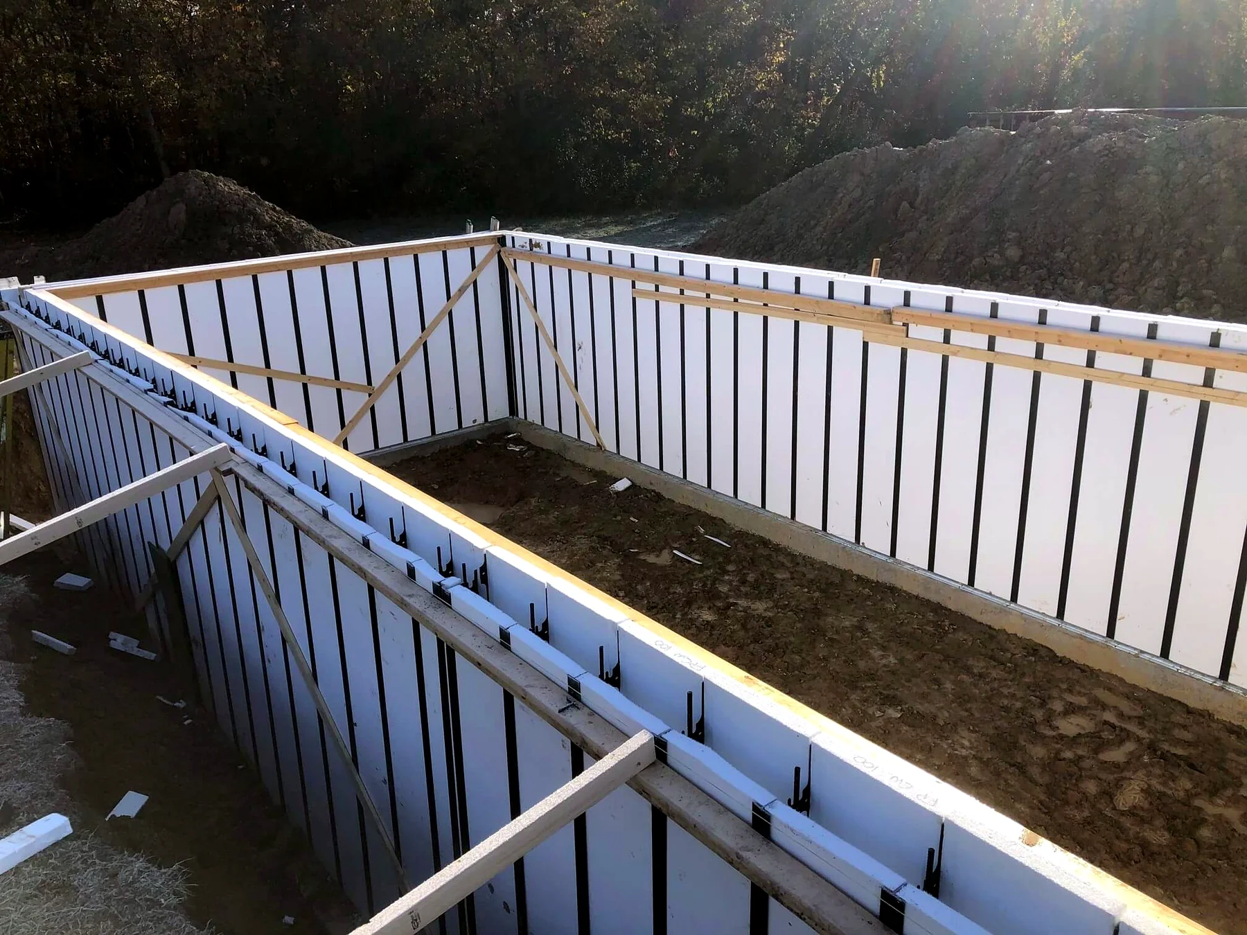 Combined basement and slab foundation in Iowa