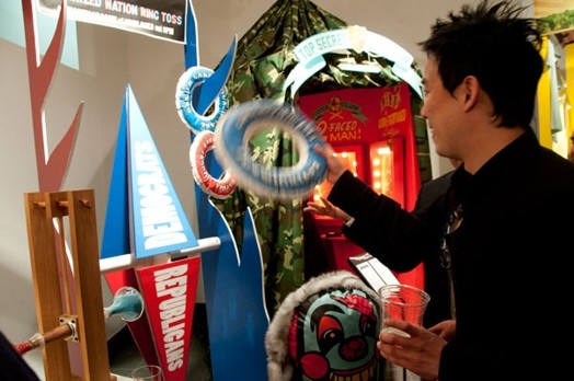 student playing a game at Candy Coated Carnival of Controversy