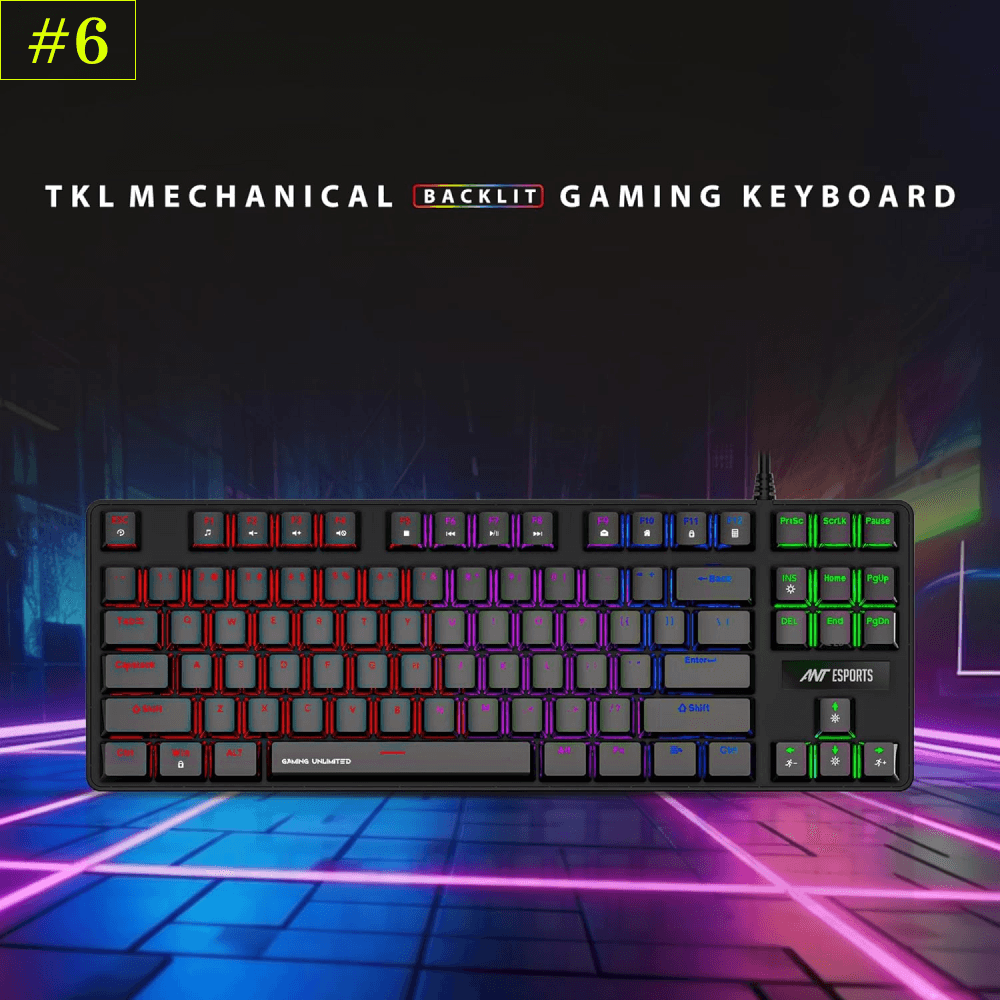 Ant Esports MK1000 TKL Mechanical Backlit Gaming Keyboard