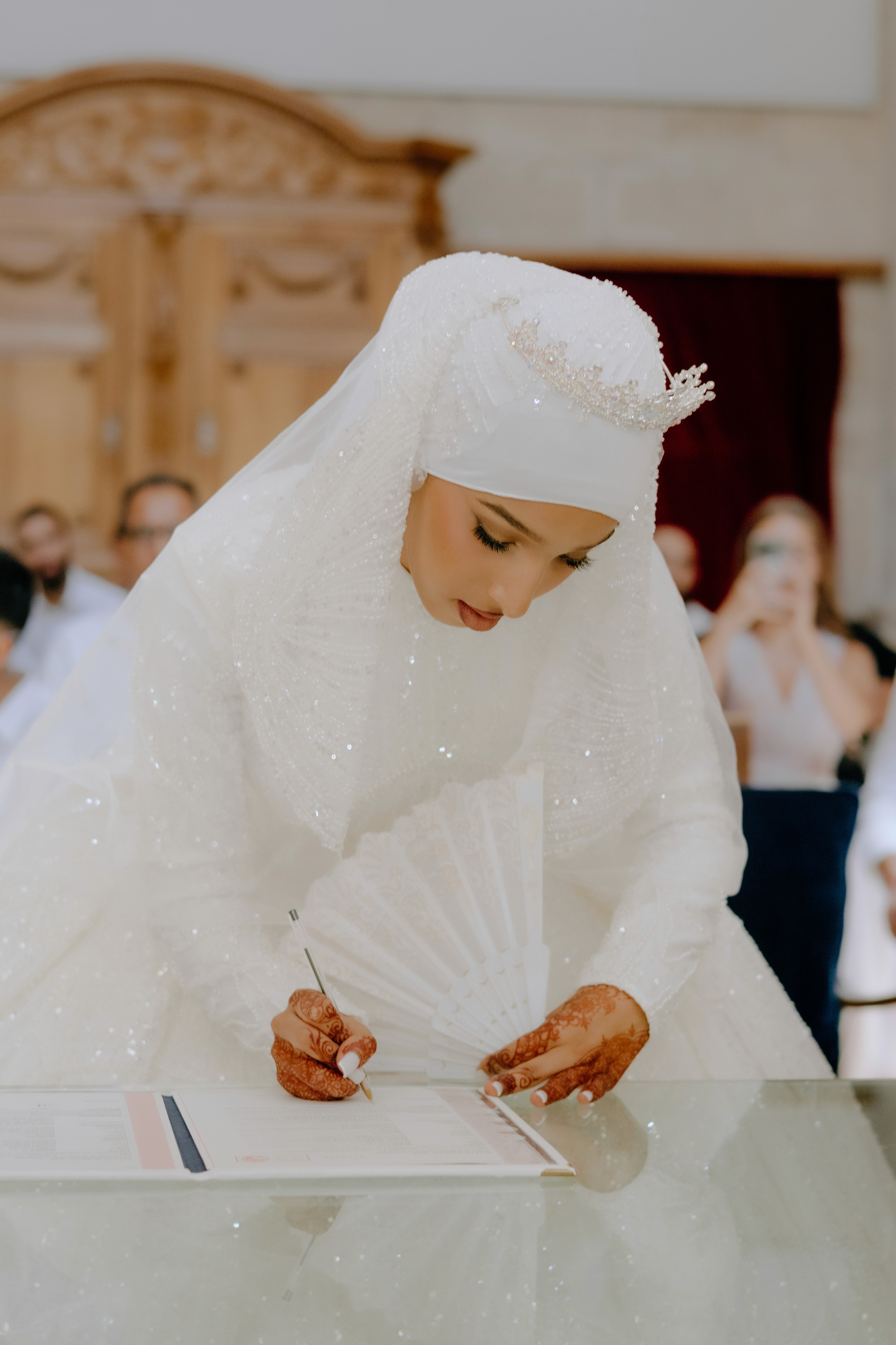 Stylish individual in Crowd