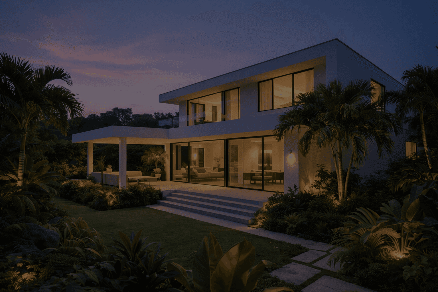 An orange cube-shaped side table is shown.