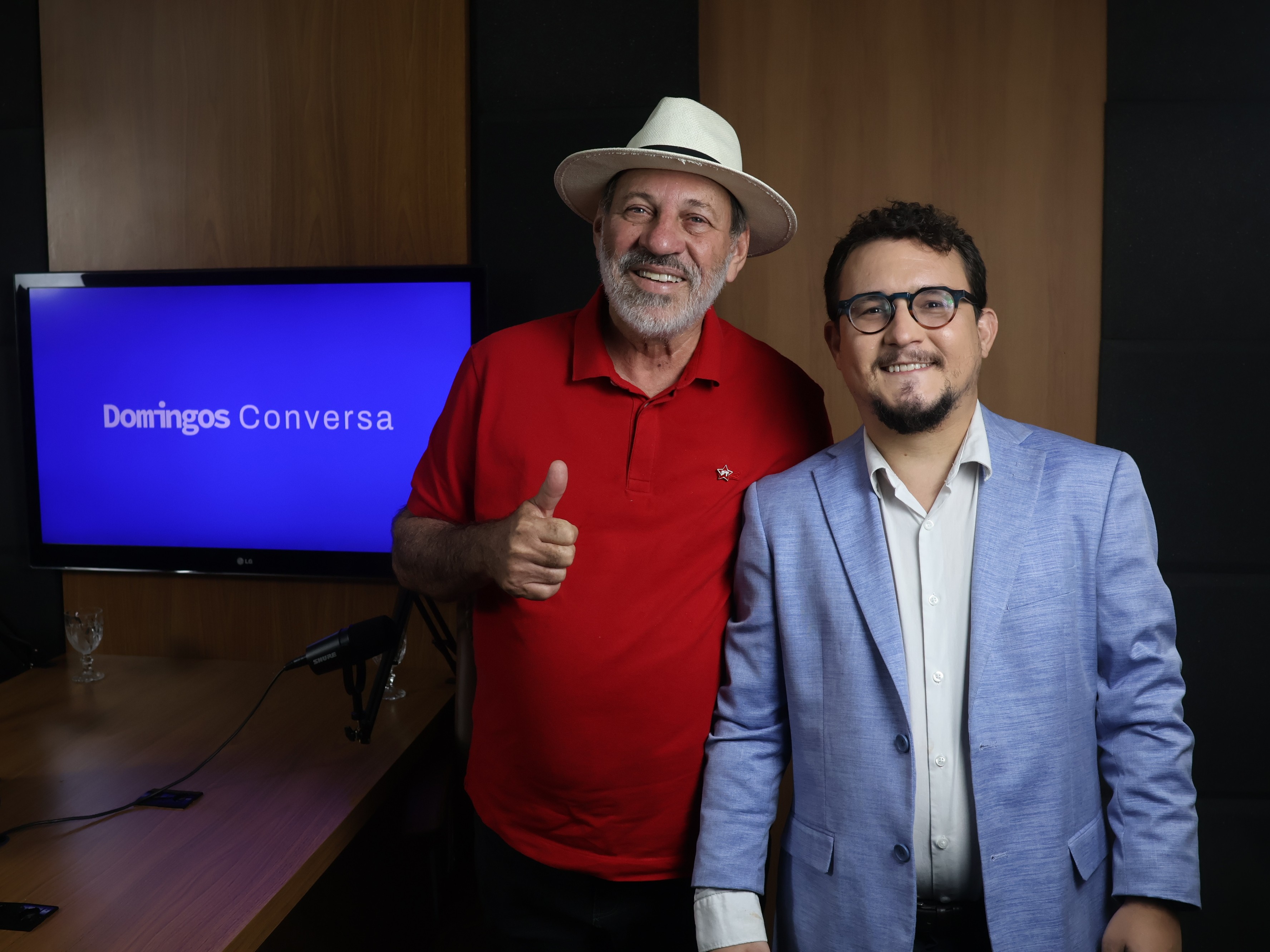 Delúbio Soares ao lado de Domingos Ketelbey