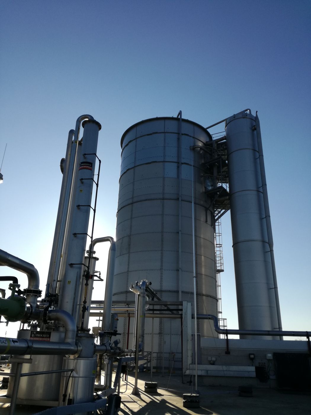 METHANATOR anaerobic reactor at the Kall Ingredients plant, Tiszapüspöki, Hungary