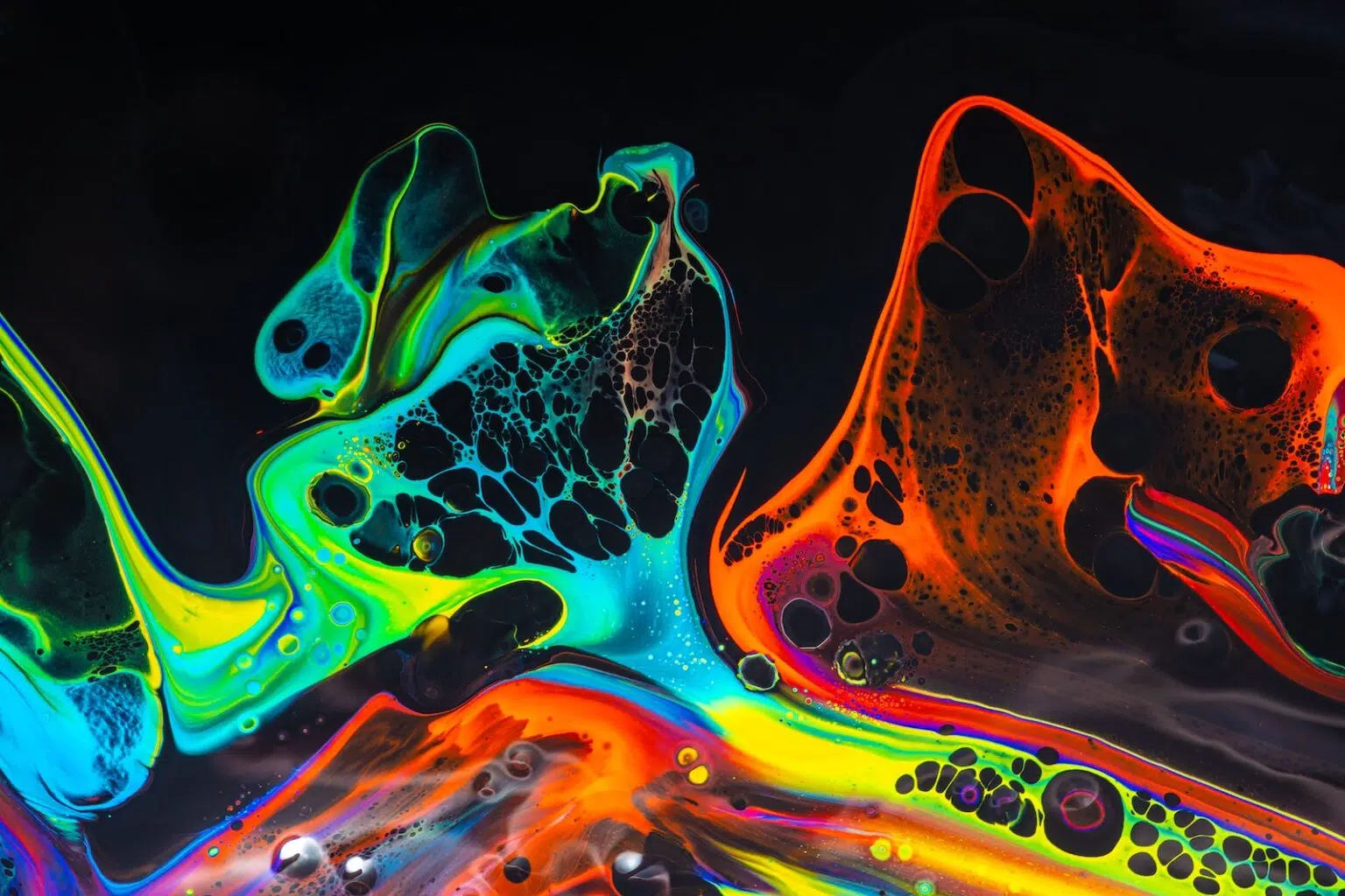 Abstrakte, farbige Formen