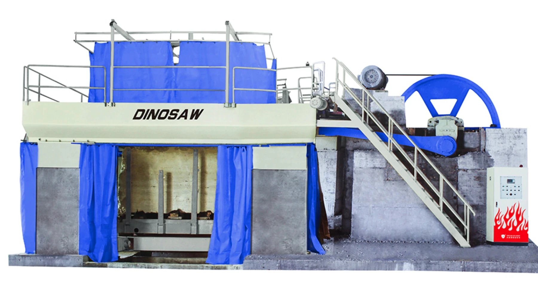 DINOSAW gangsaw for stone block cutting