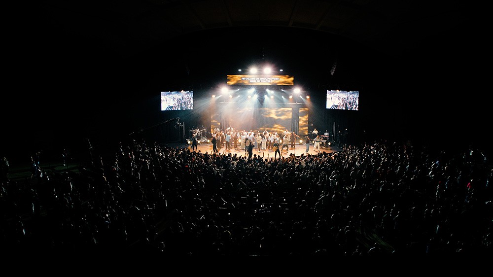 Film shot of live event concert.