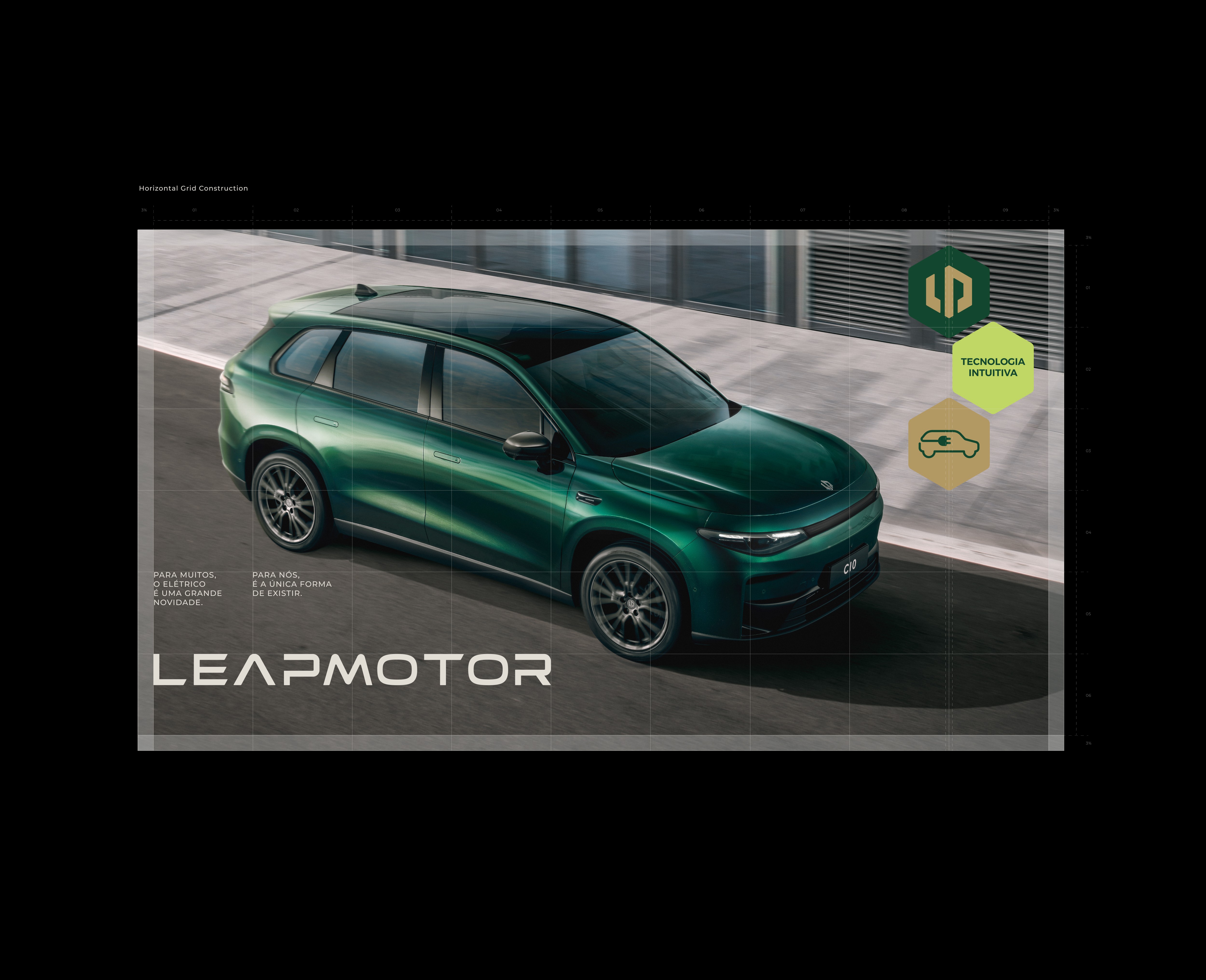 Sandro Rosa - Technical brandbook and visual identity framework for Leapmotor, part of Stellantis Group, aligning strategy, identity and digital expression to support global expansion and local adaptation in Brazil.