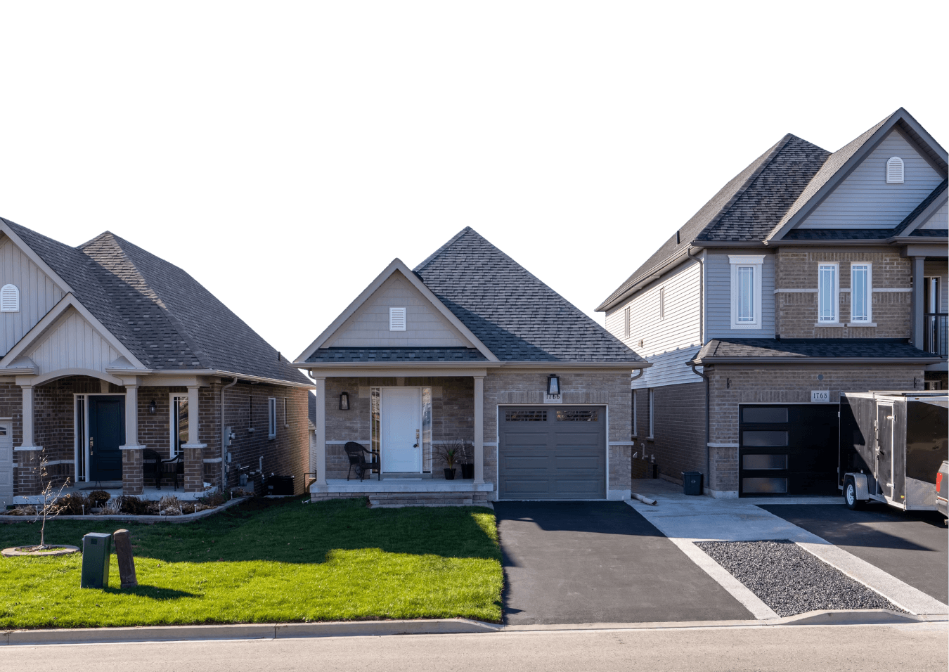Gray and white two-story home exterior in Hampton Roads Virginia — Billy James REALTOR serving Virginia Beach, Chesapeake, and Norfolk