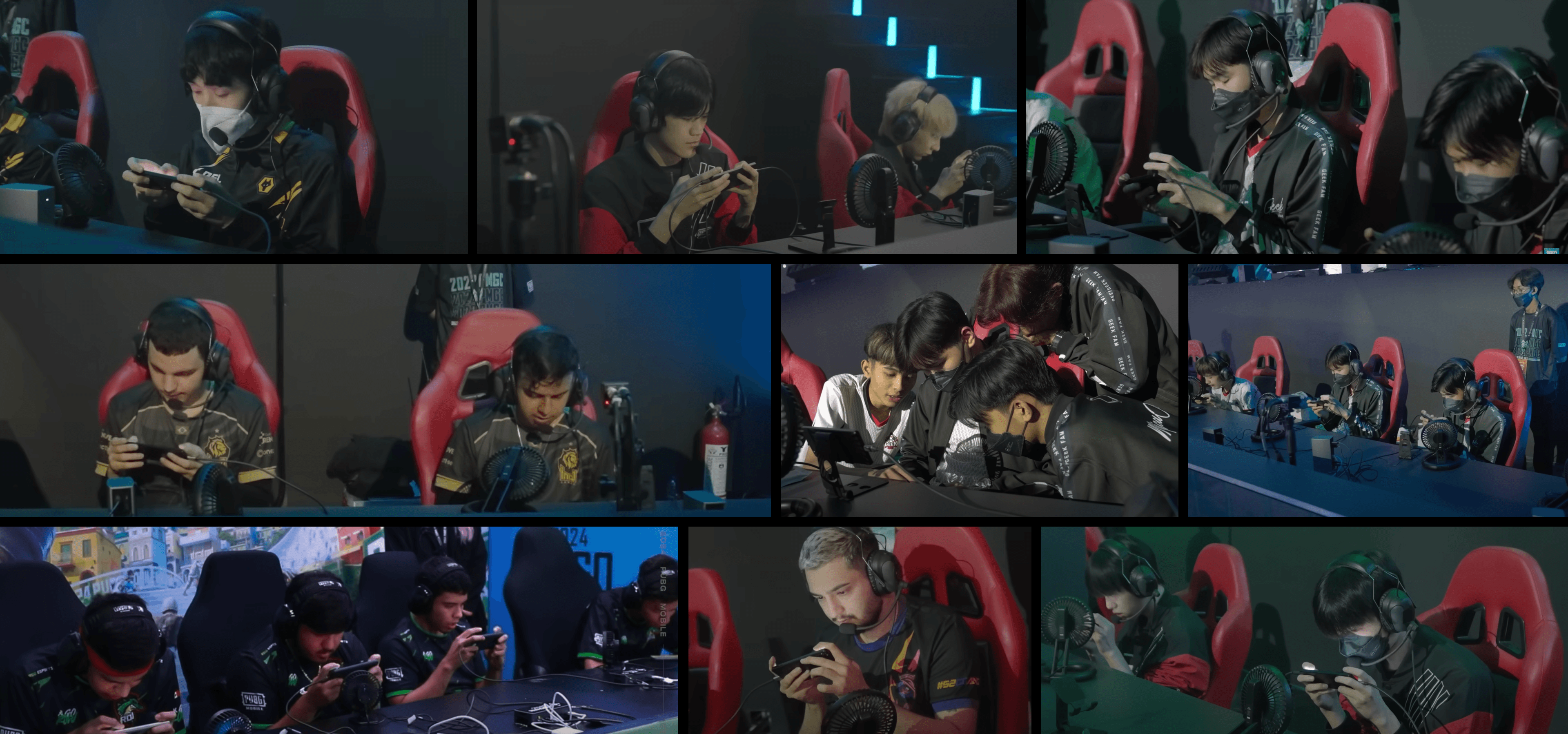 Tournament observation showing sustained phone holding posture