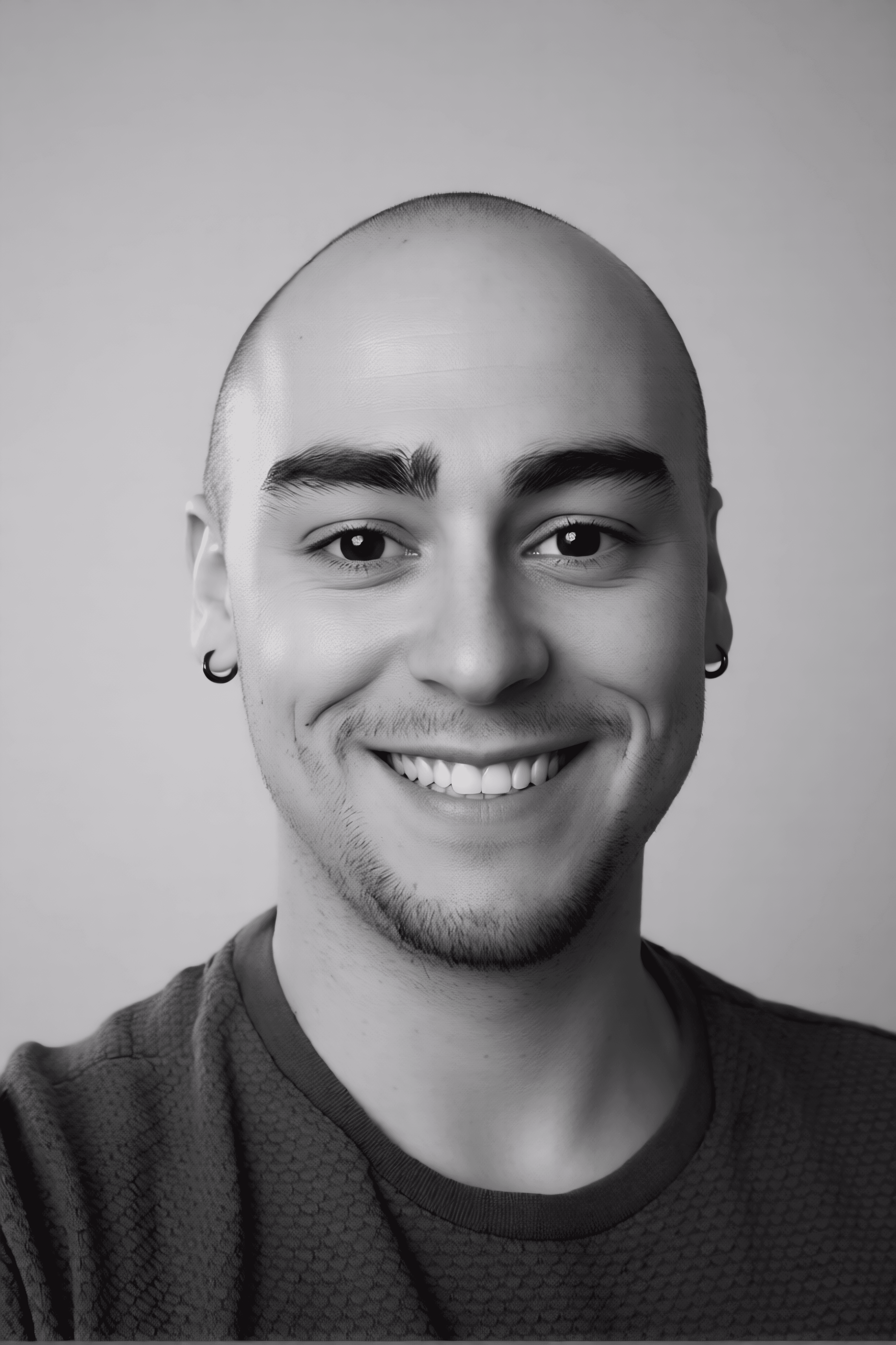 Portrait of portfolio creator – front view