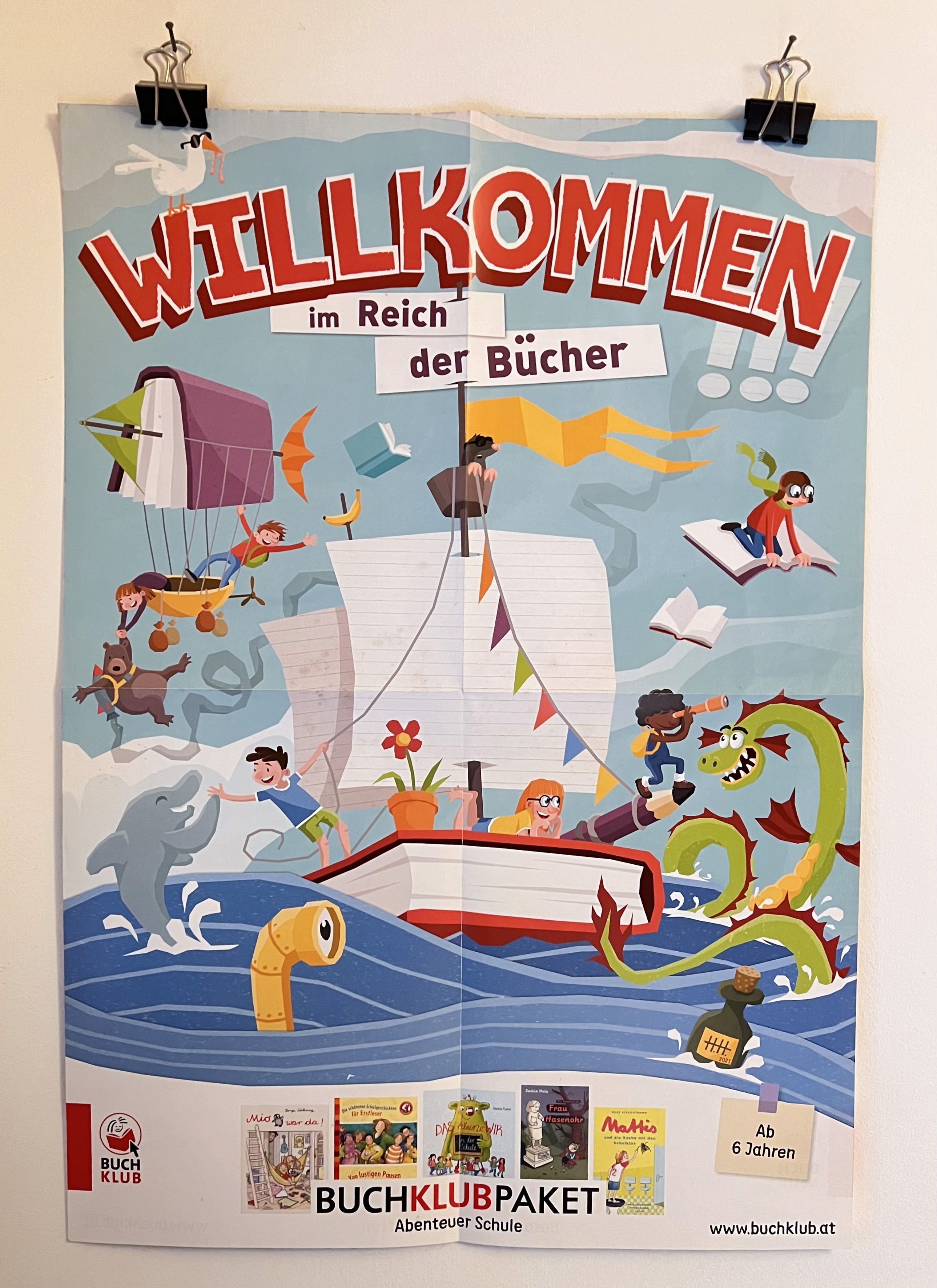 Poster Willkommen im Reich der Bücher