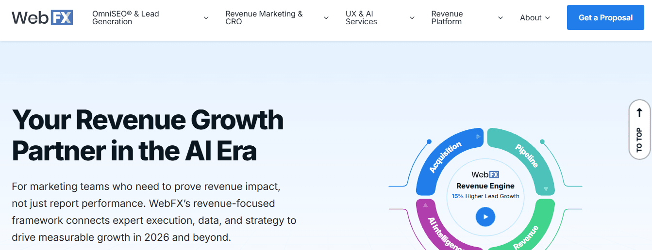 webfx - Best SearchGPT SEO Agency