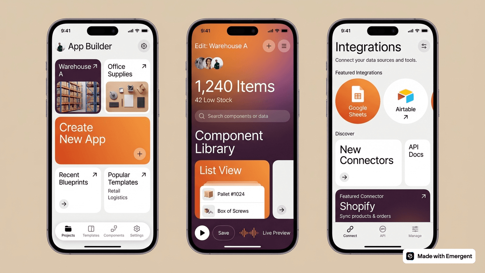 Storage Inventory App Made With Emergent
