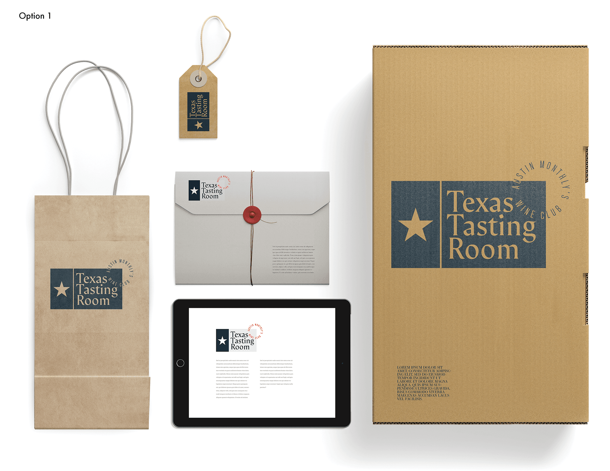 Texas Tasting Room Logo Mockups