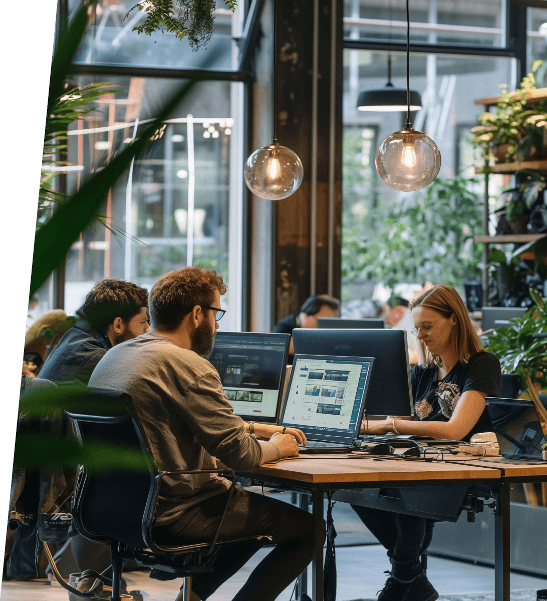 Group of people working together