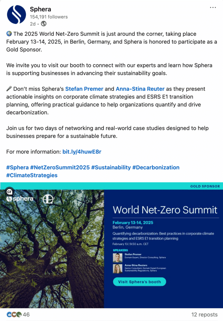 Marketing Spotlight: Sphera social media
