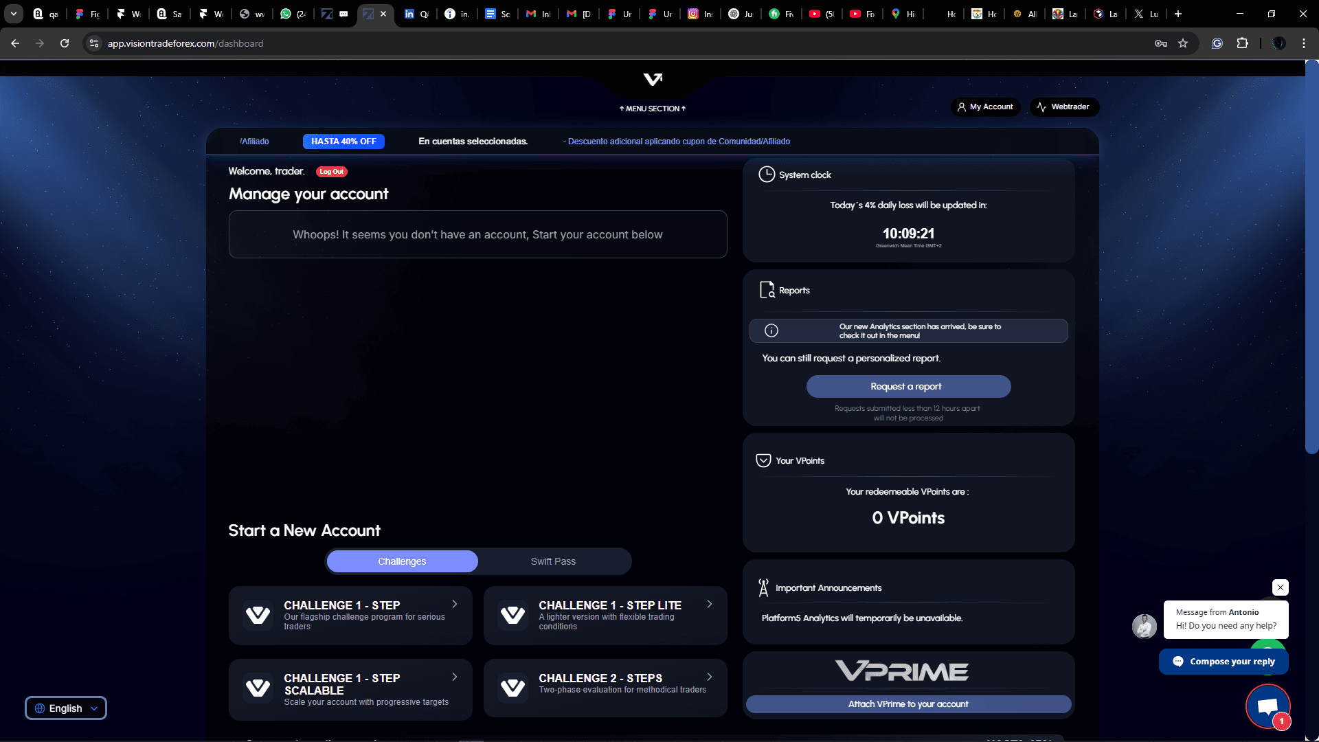 dashboard Design, Trading web design