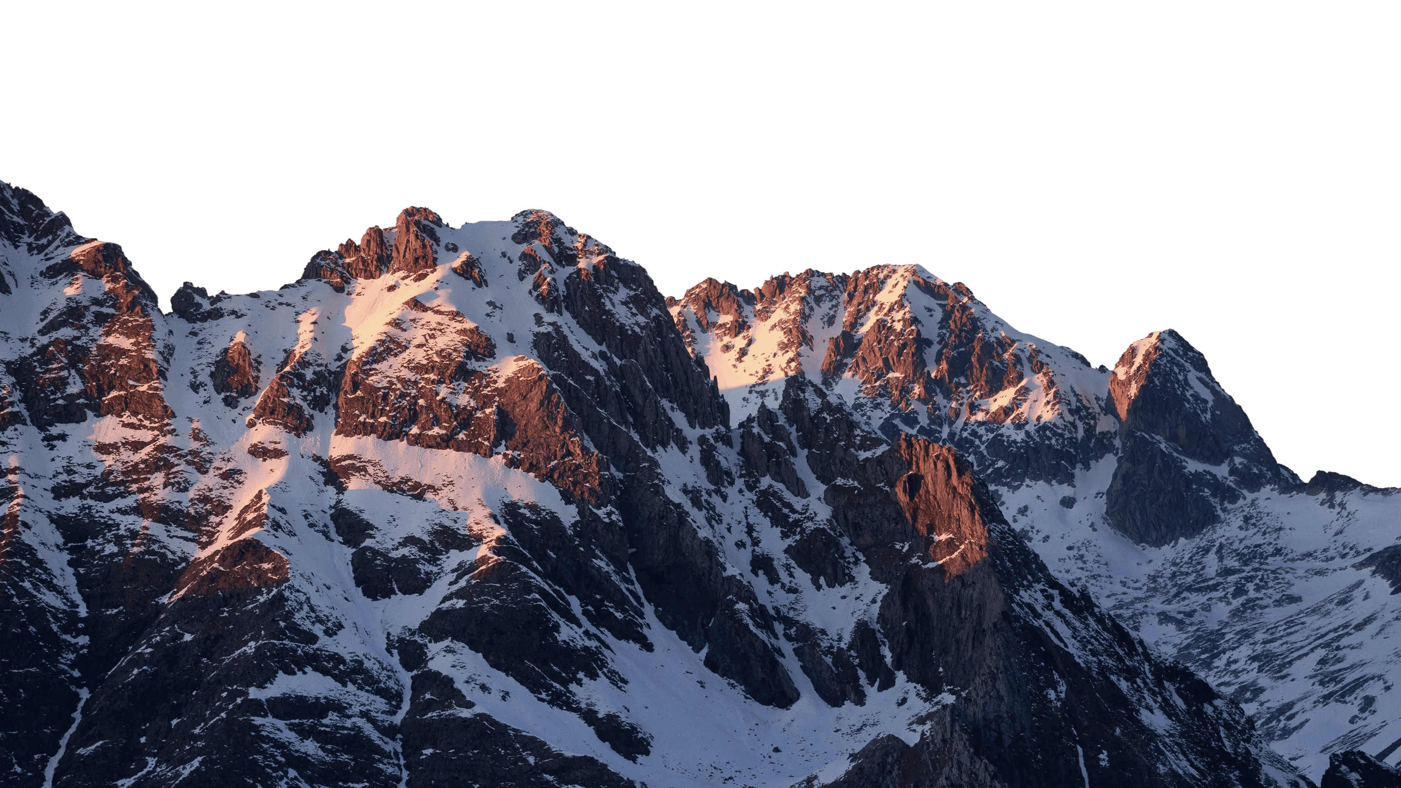 Montagnes enneigées