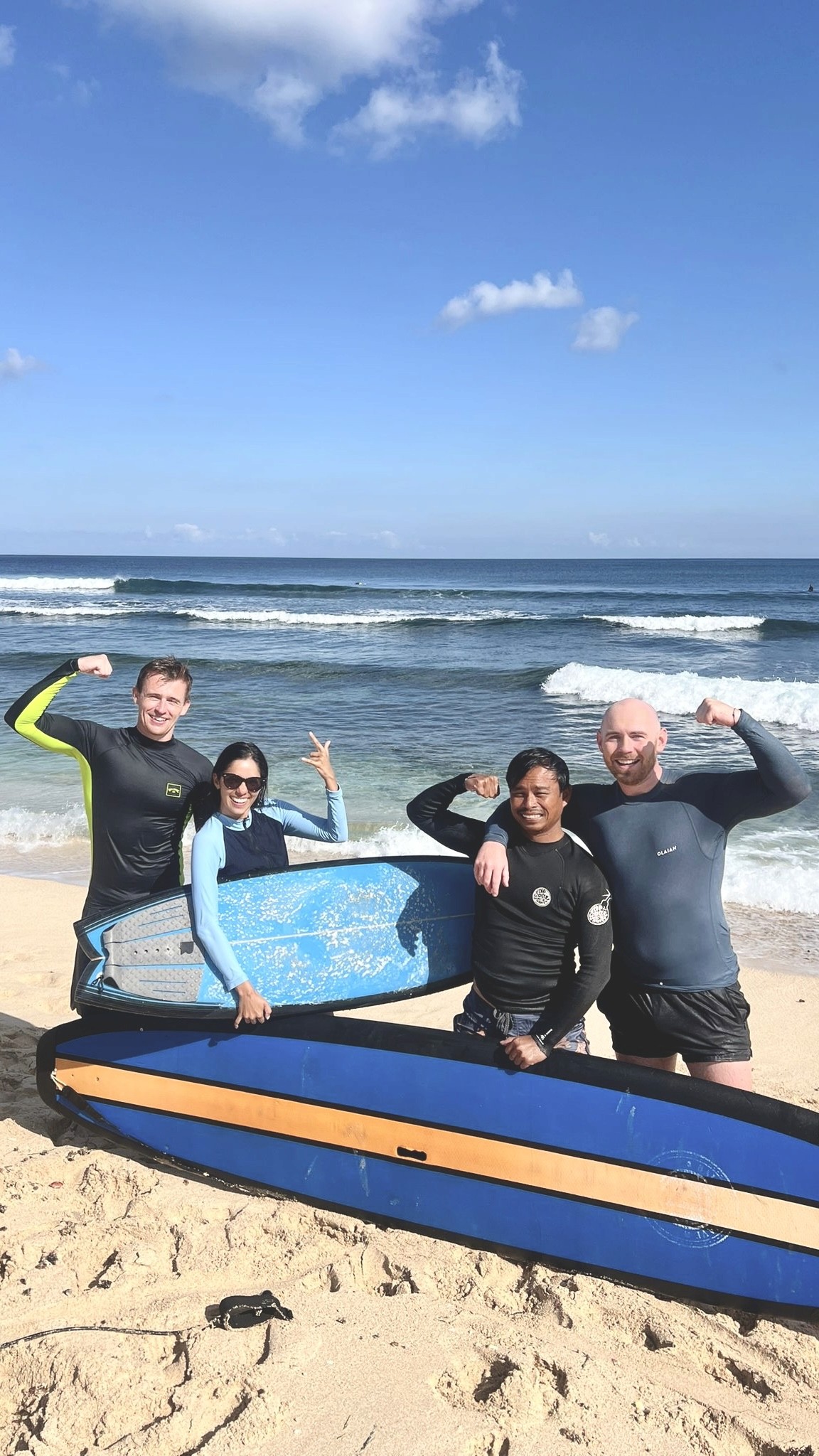A man doing surf stunt