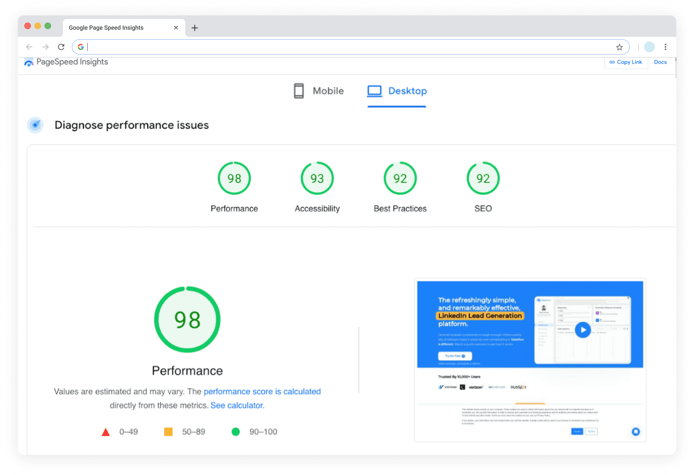 growthgain speed test