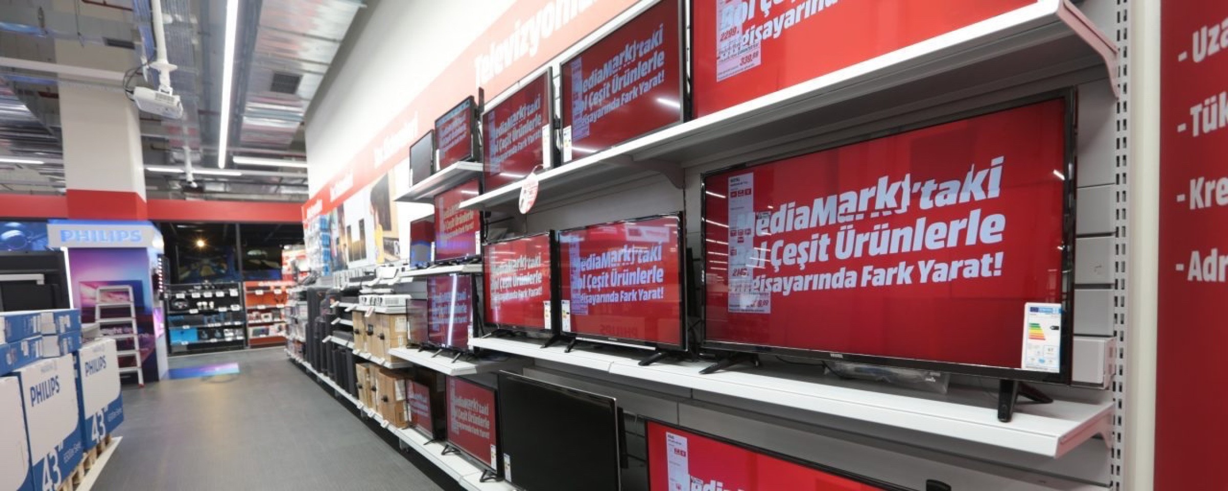 Electronics section of MediaMarkt