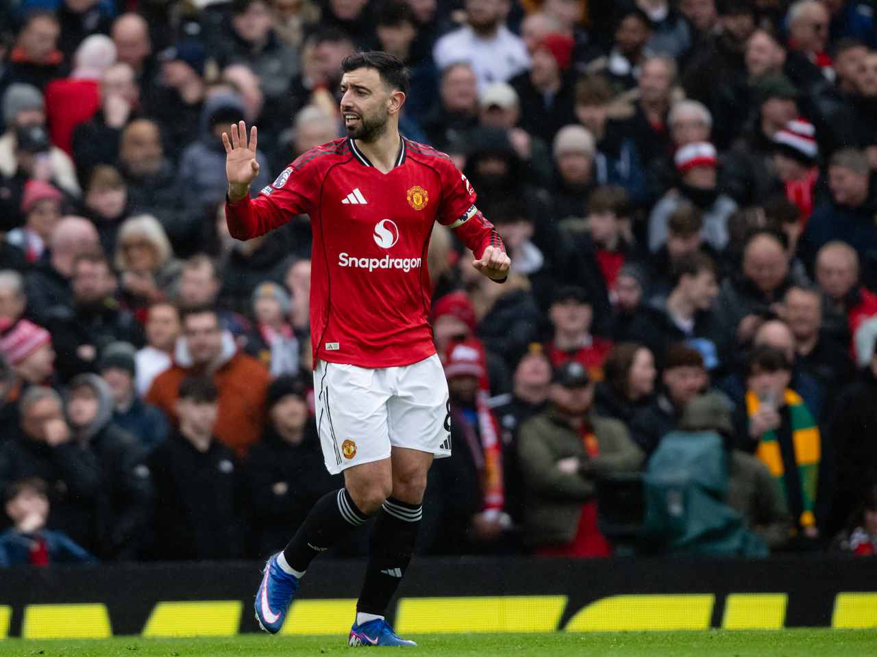 Bruno Fernandes during the game