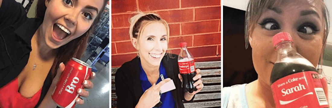 Coca Cola Share a coke campaign