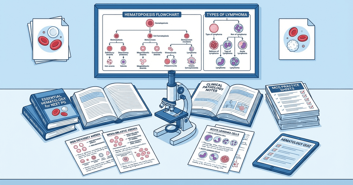 Cover: How to Study Hematology for NEET PG 2026: Complete High-Yield Strategy for Anemia, Leukemia, Lymphoma and Bleeding Disorders