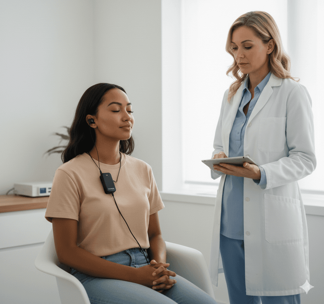 Dr. doing some test on a girl