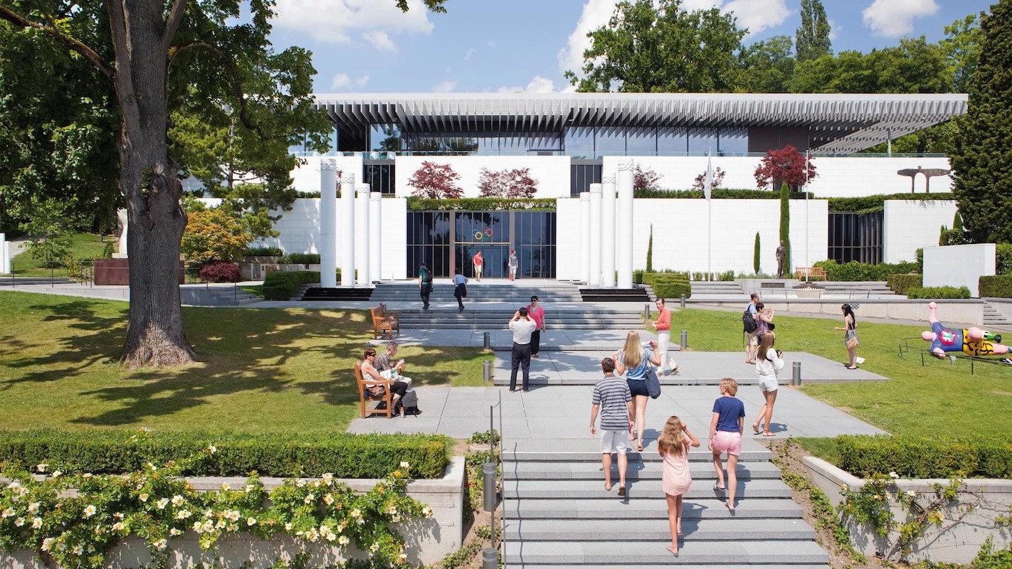 Photo of the Olympiv comittee headquarter in Lausanne