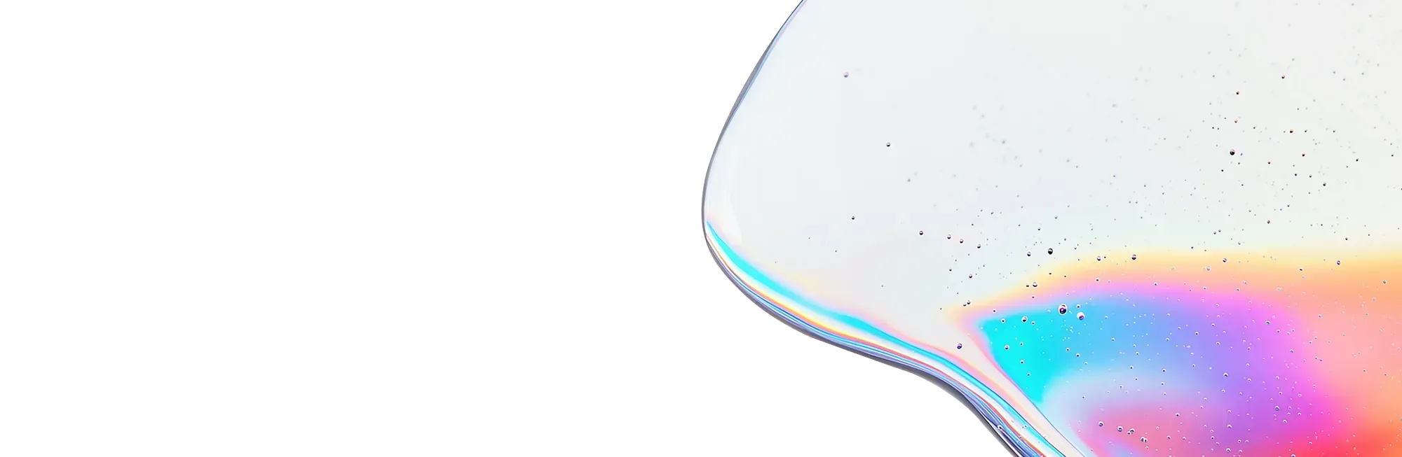 colorful liquid droplet