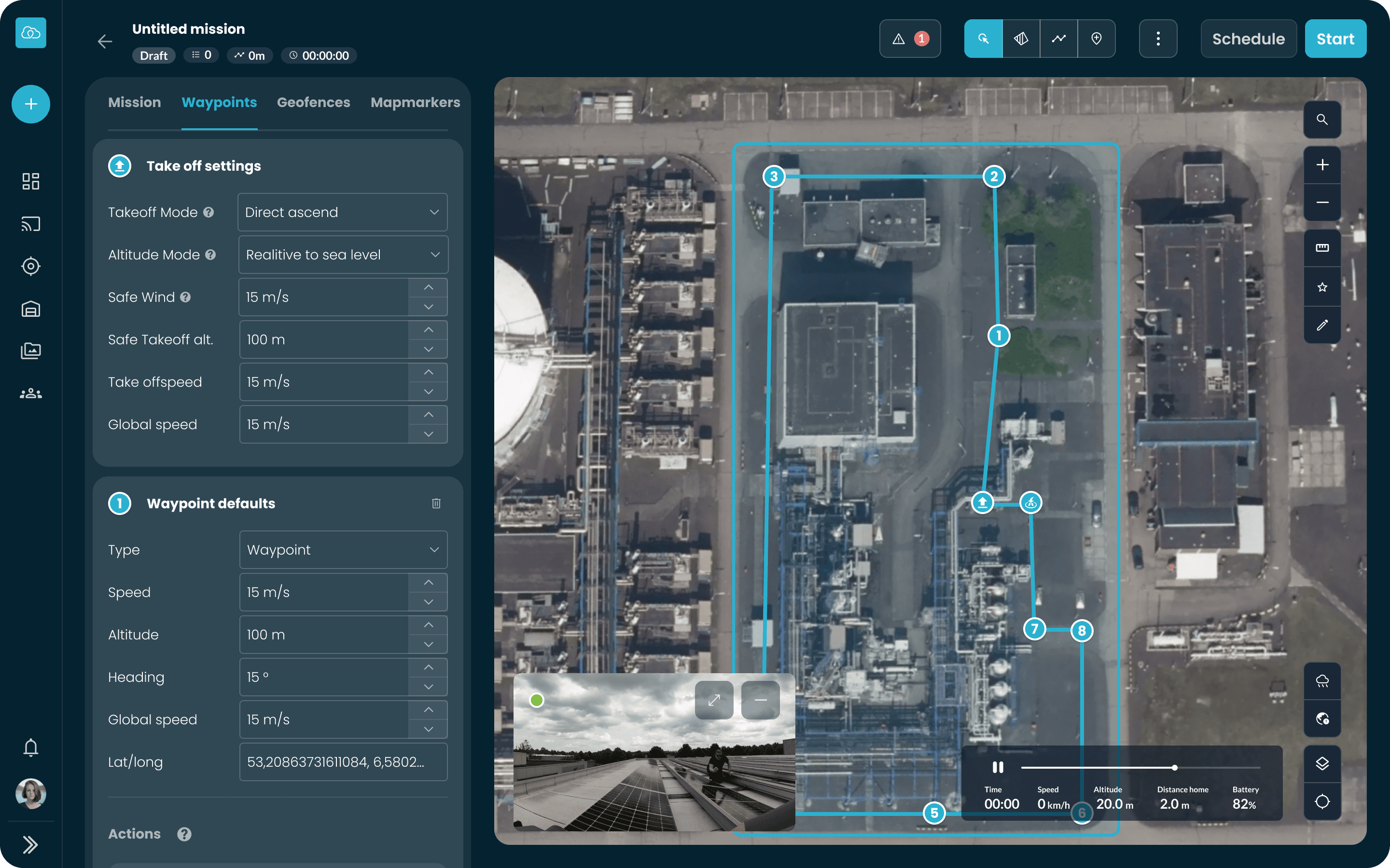 User Interface Mission Editor draw waypoints