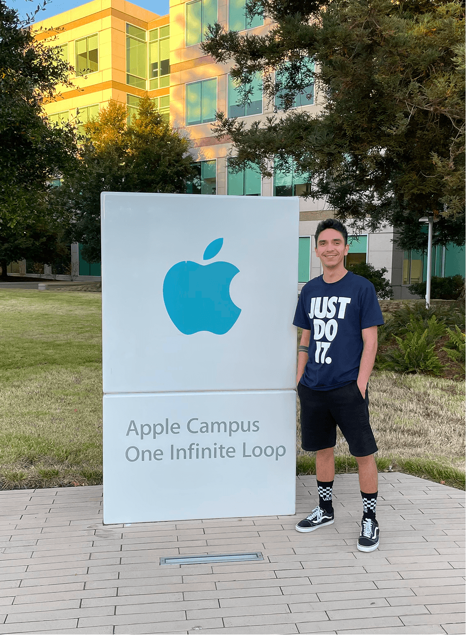 Vintage Car Under Palm Trees