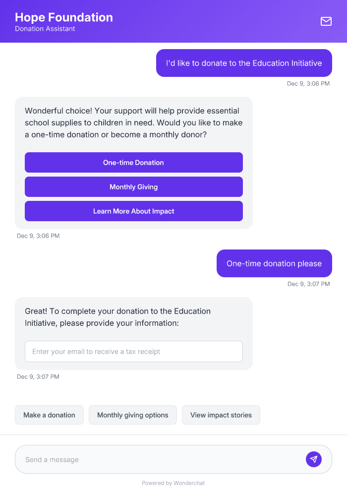 Nonprofit Donation AI Agent Template for 24/7 Donor Engagement