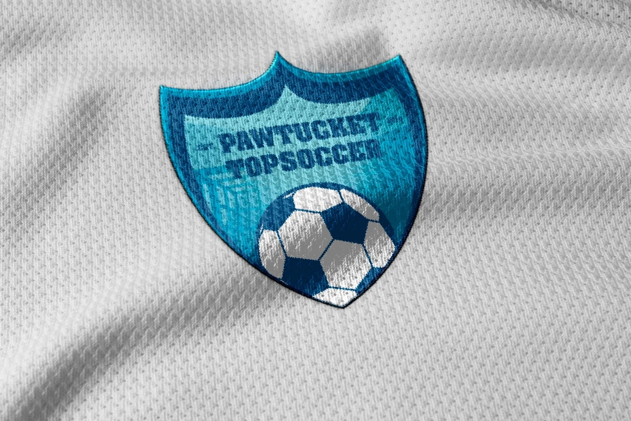 PawTucket TopSoccer logo with a soccer ball.