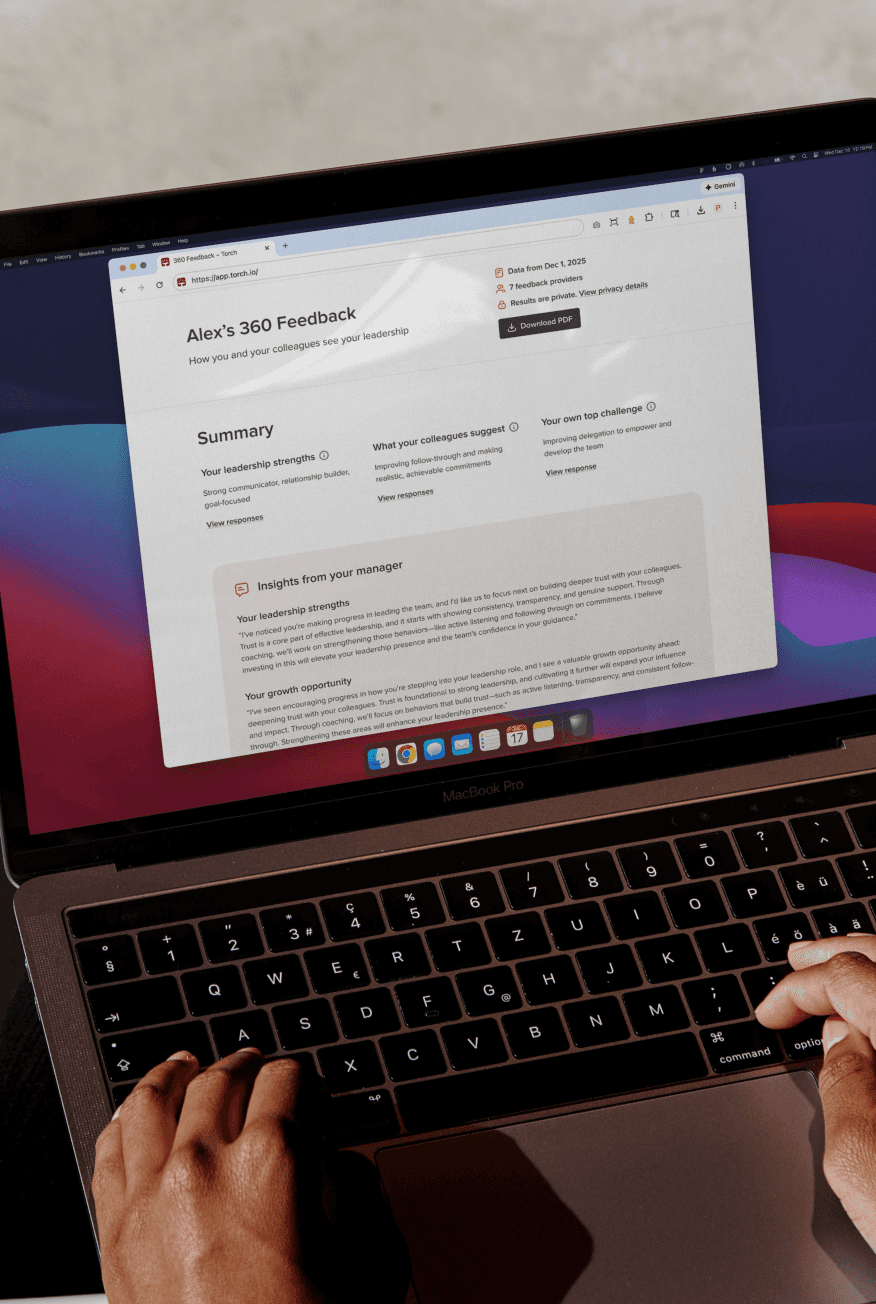 View of Torch 360 coaching results