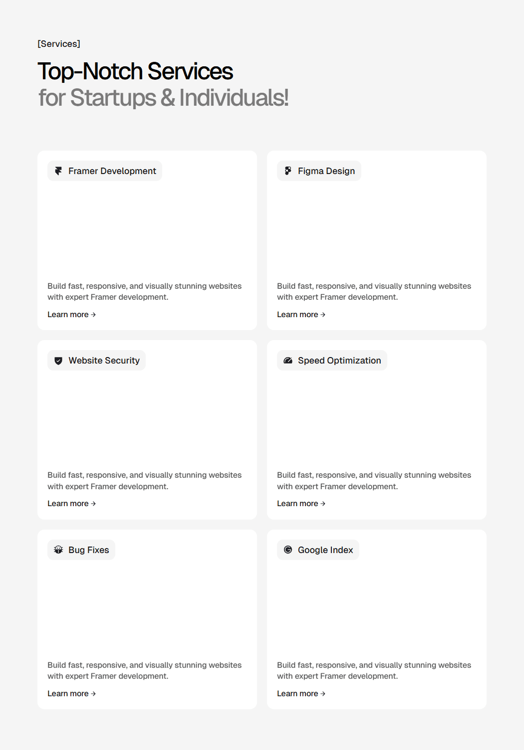 Framer Service Component
