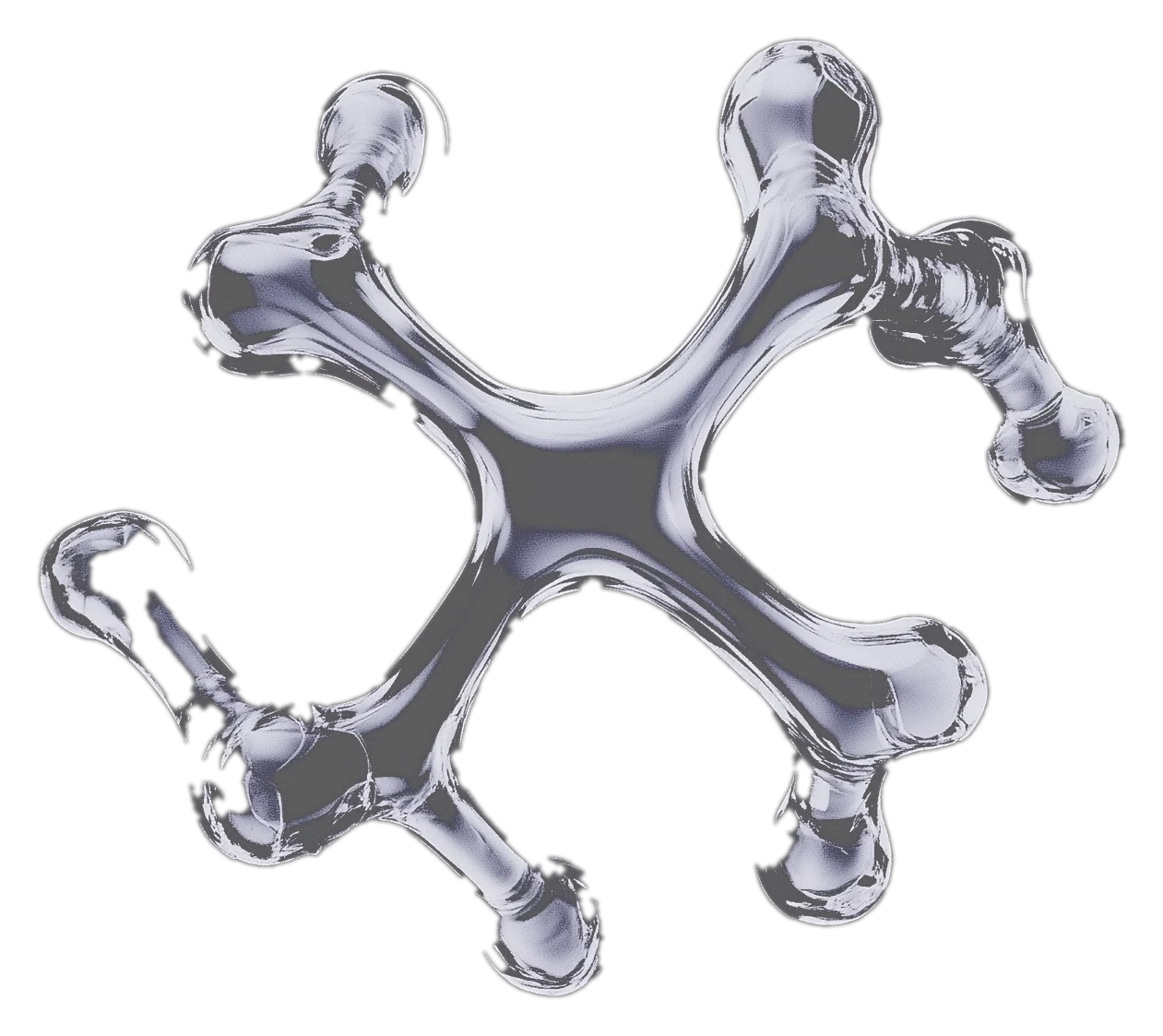 Branched glass molecule