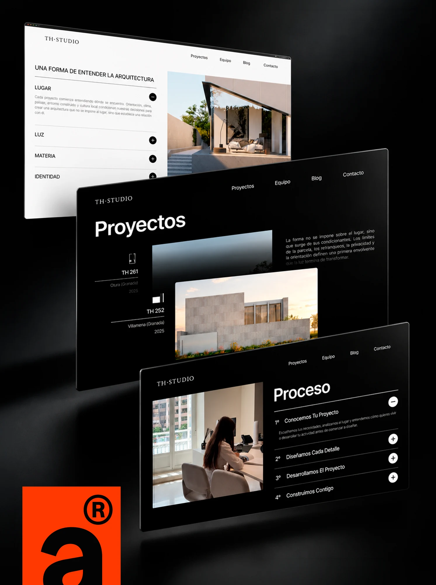 Composición de los bloques de la web