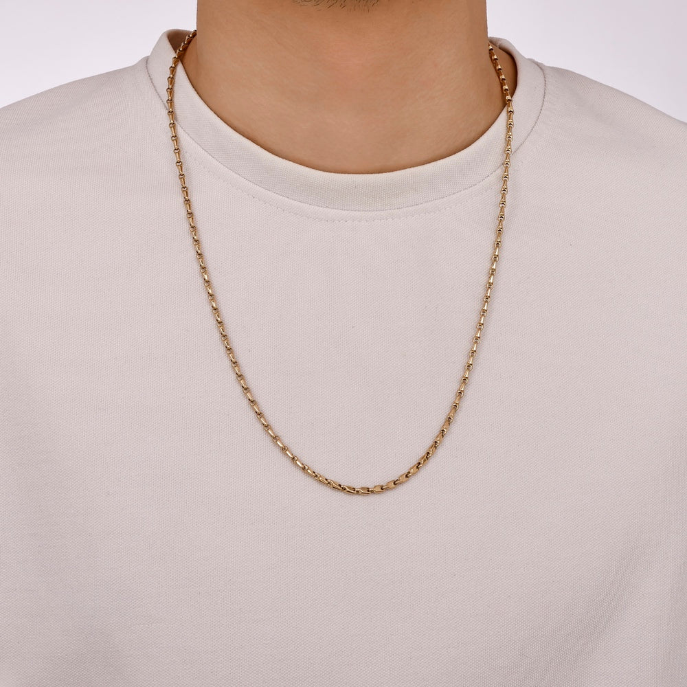 Assos Pırlanta 14 Ayar Sarı Altın Zincir Kolye 60 cm