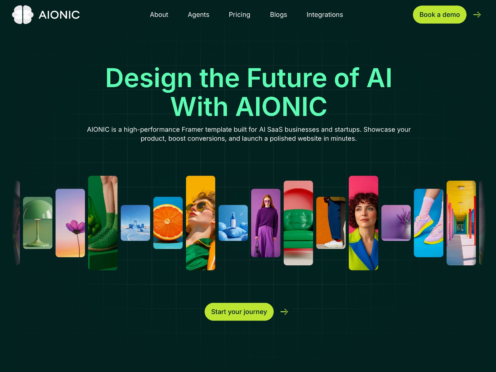 A-IONIC — 现代专业 AI 产品官网设计灵感