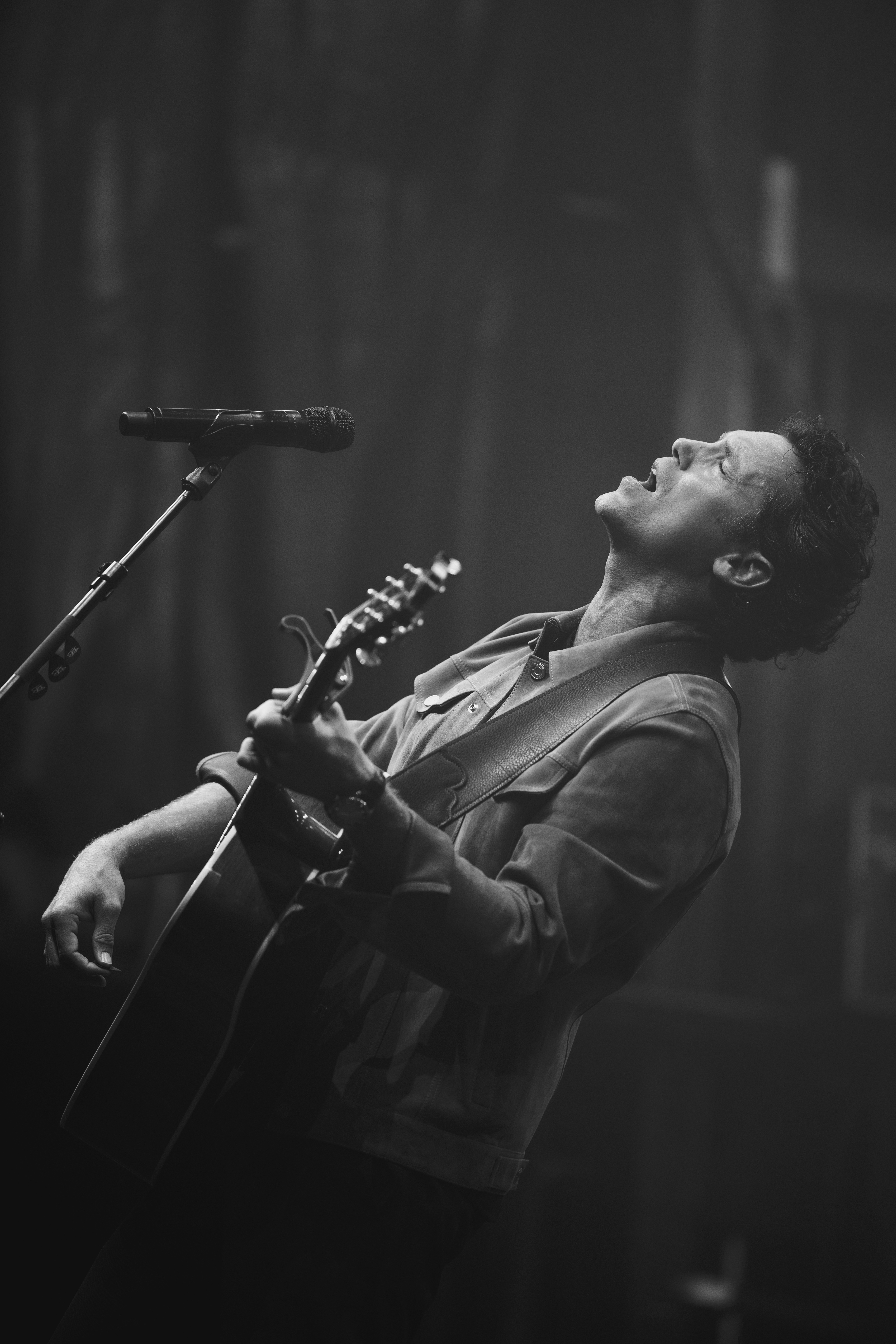 Stylish model in crowd