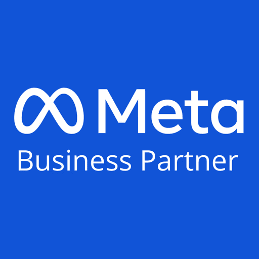Blue and white logo of the company, featuring a modern design that represents its brand identity.
