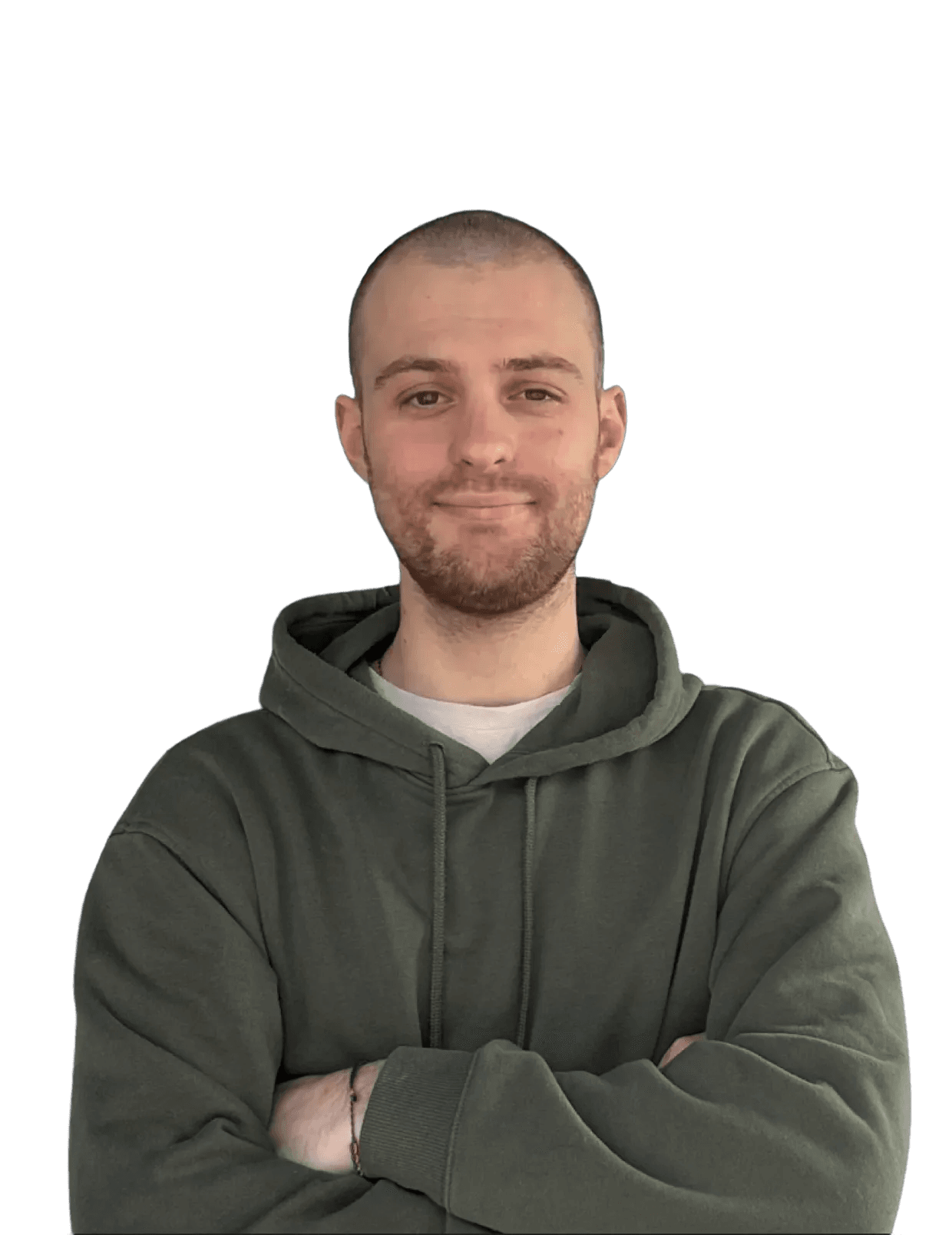 Foto del designer con il pollice in su