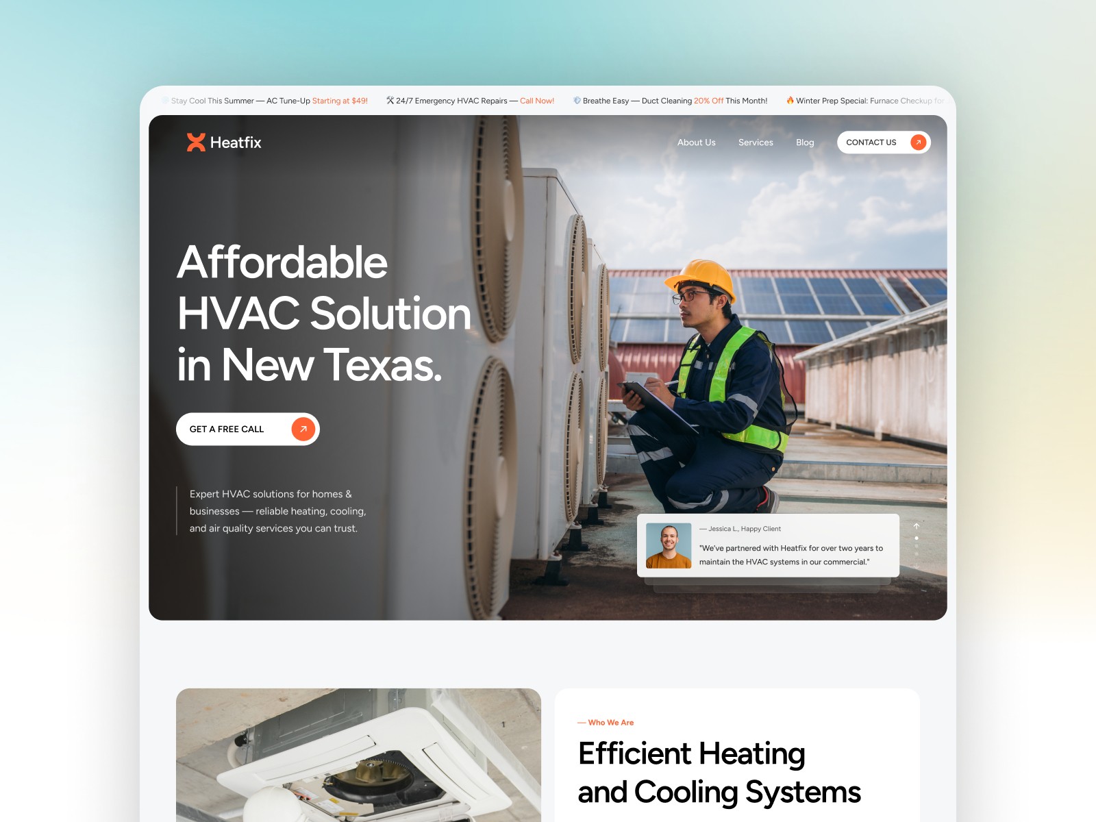 Heatfix — 现代专业网站设计灵感