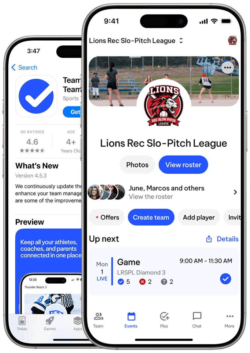 TeamLinkt's Slo-Pitch Team App