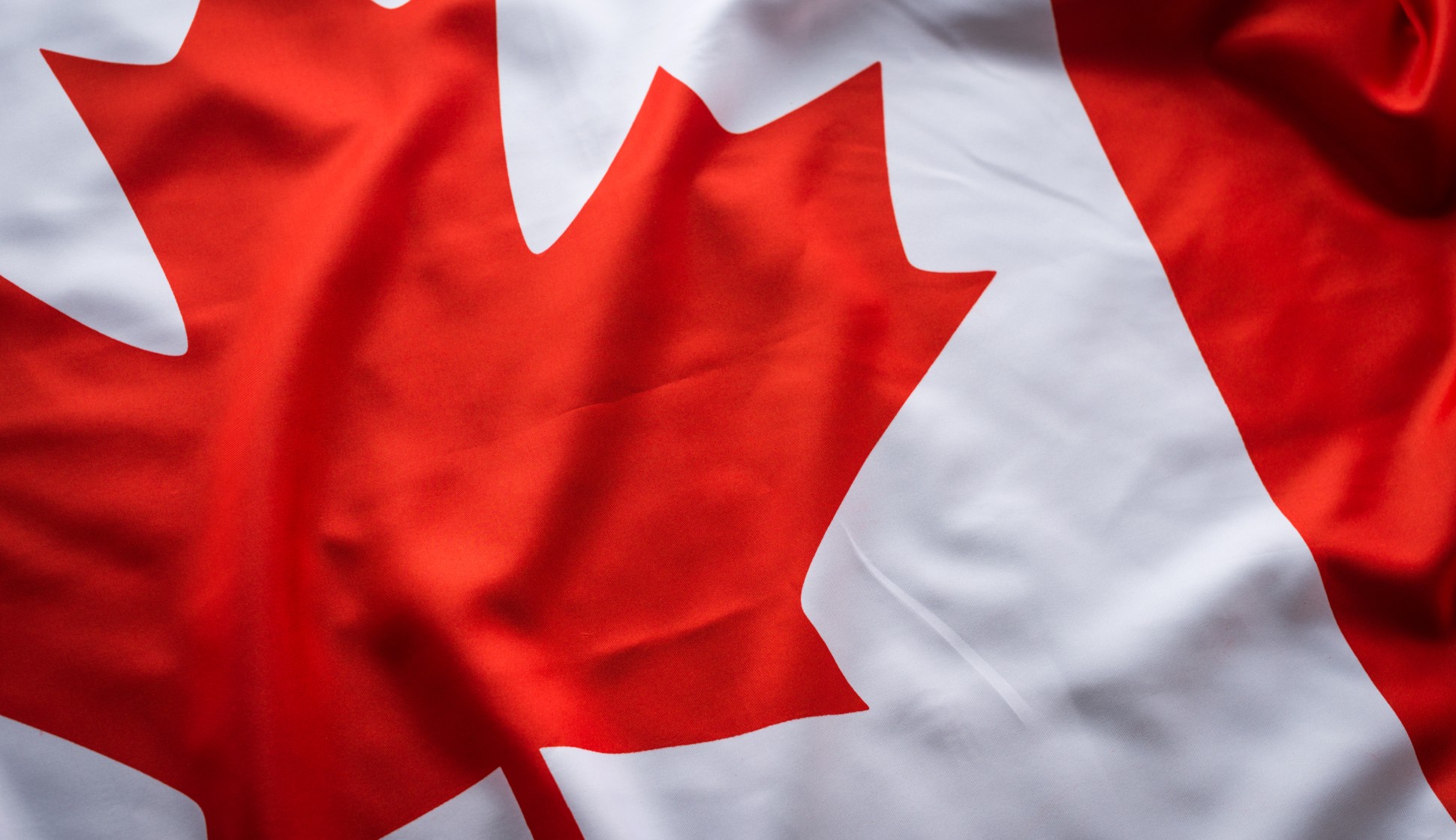 close up of the canadian flag