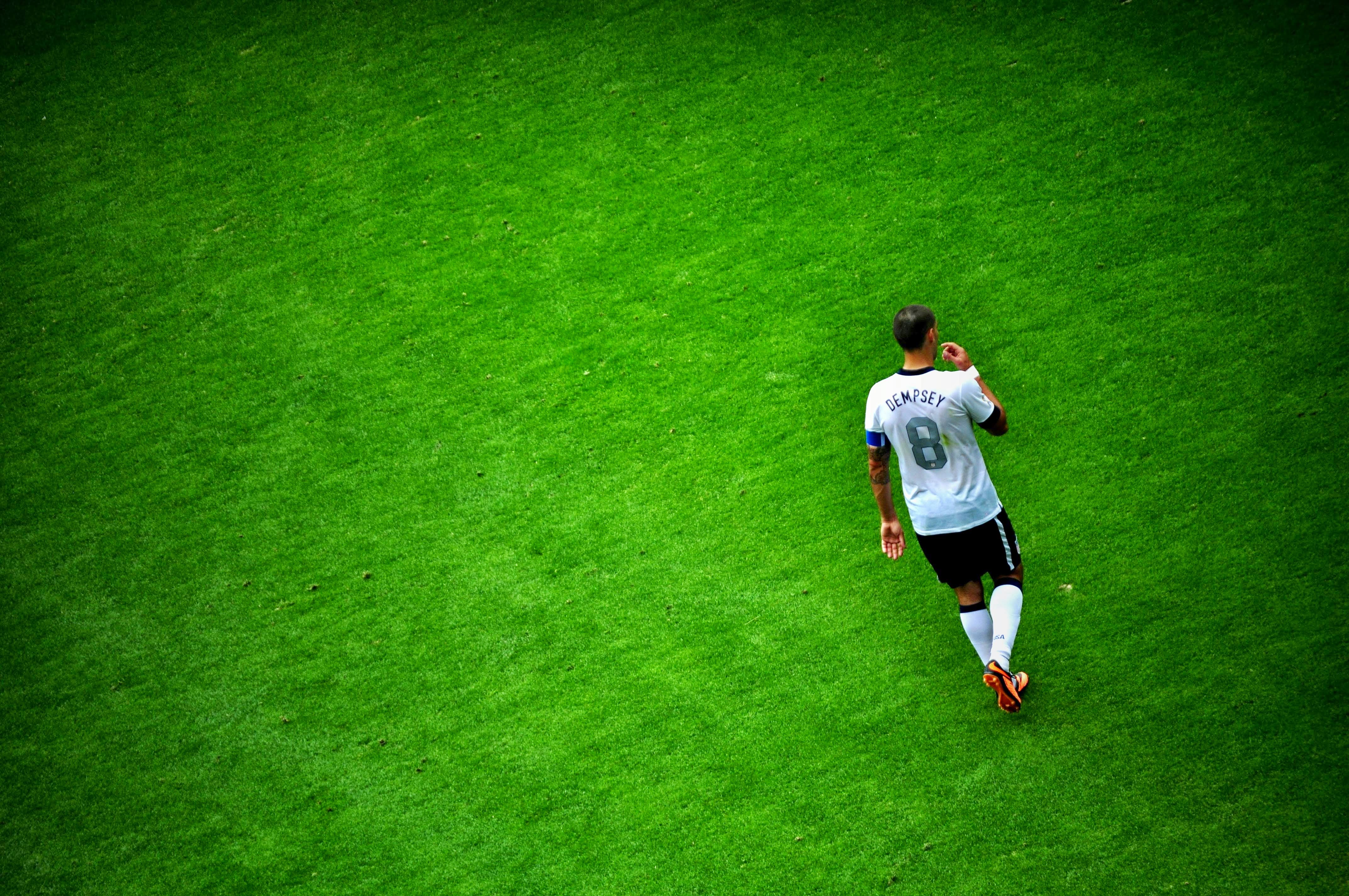 Clint Dempsey playing in Washington, D.C. in a International friendly