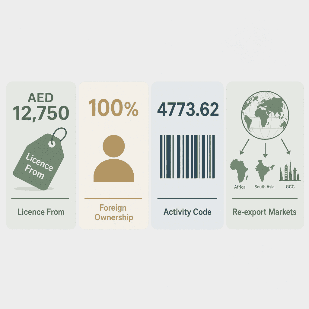 Infographic: Agricultural Equipment & Machinery Spare Parts Trading License in Dubai