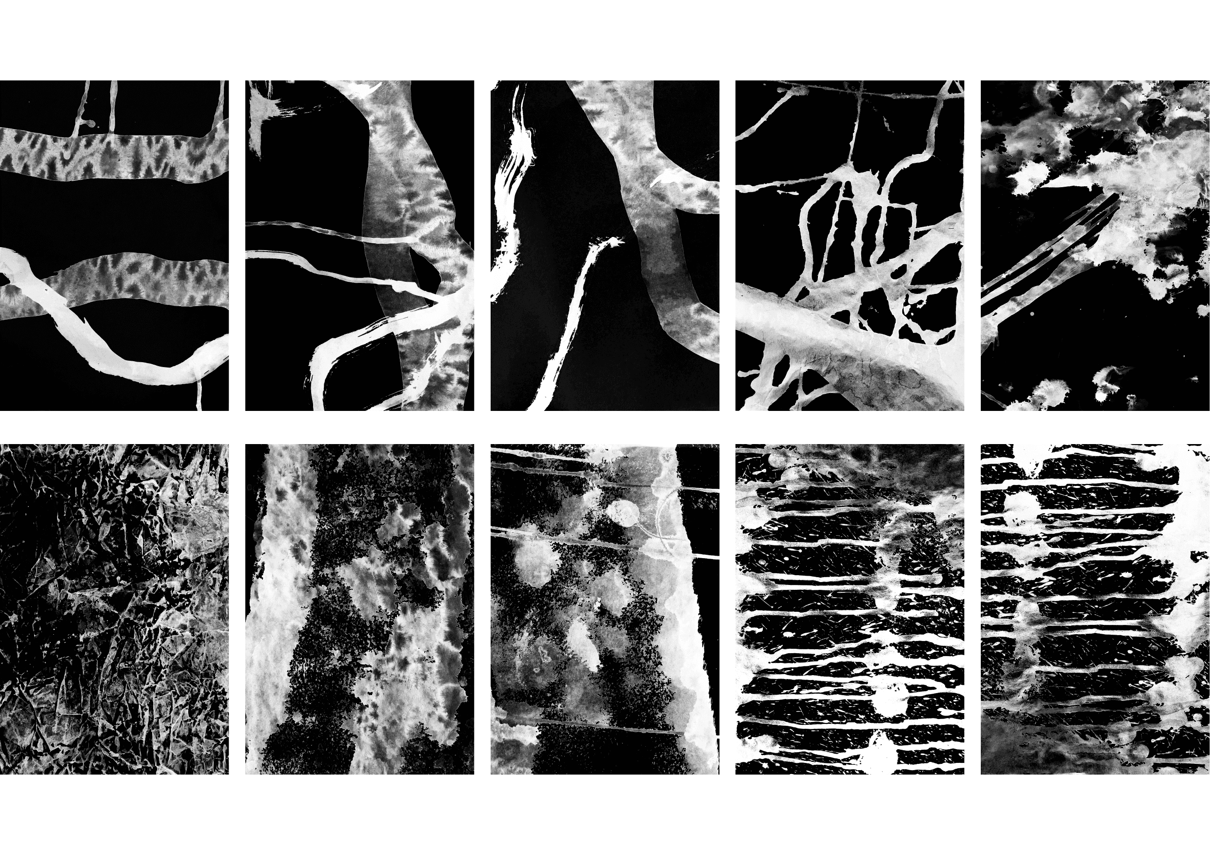 Abstract dark blue and brown waves